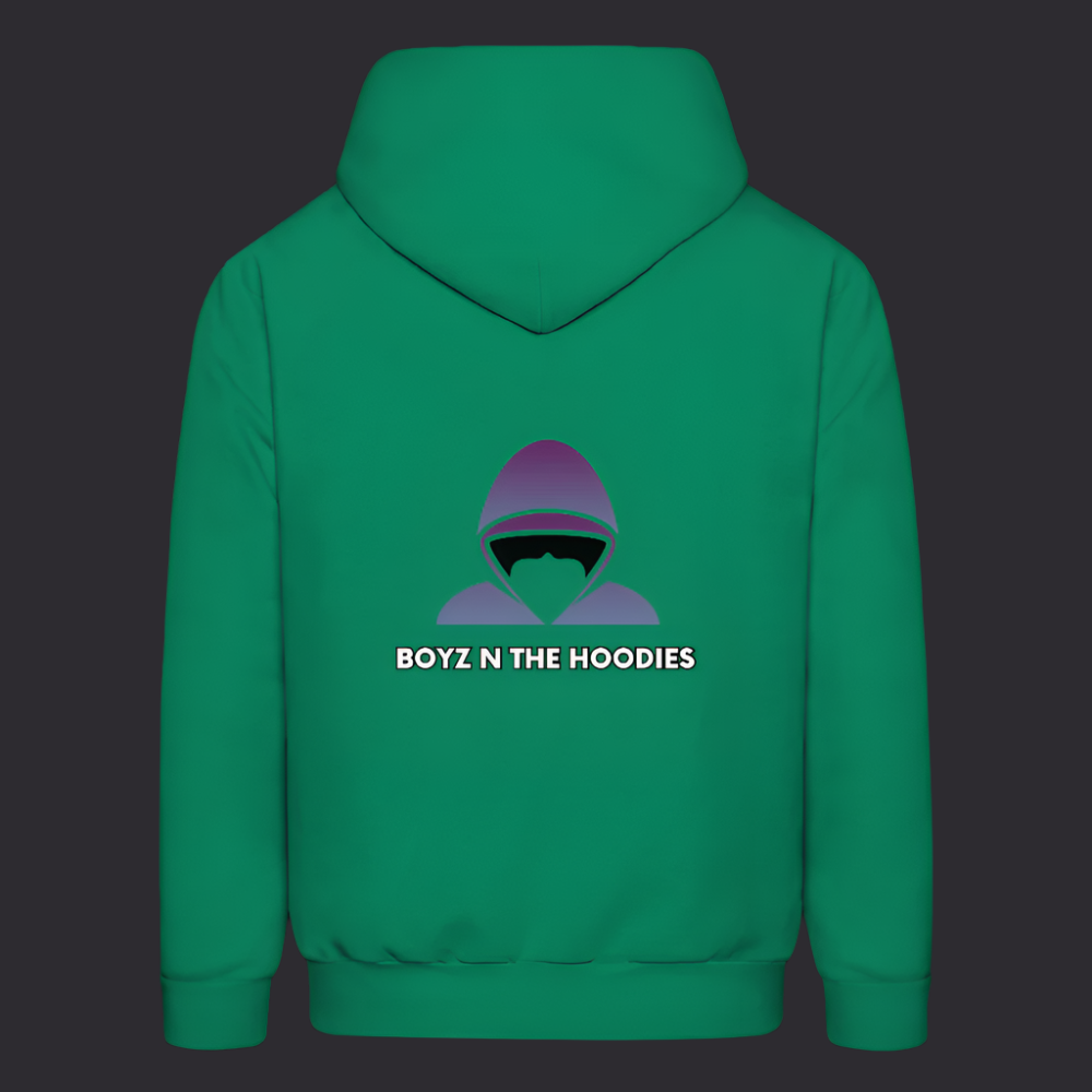 Boyz N The Hoodies Motto Kelly Green Hoodie Classic Design - kelly green