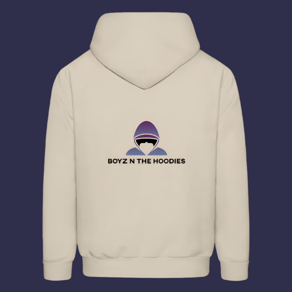 Boyz N The Hoodies Motto Sand Color Hoodie with Classic Design - Sand