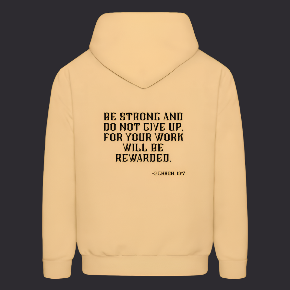 'Be Strong' Light Gold Hoodie Survive Collection - light gold 
