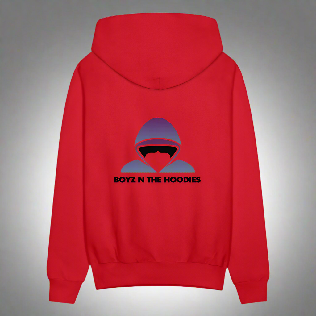 Boyz N The Hoodies Classic Design Pink Hoodies - red