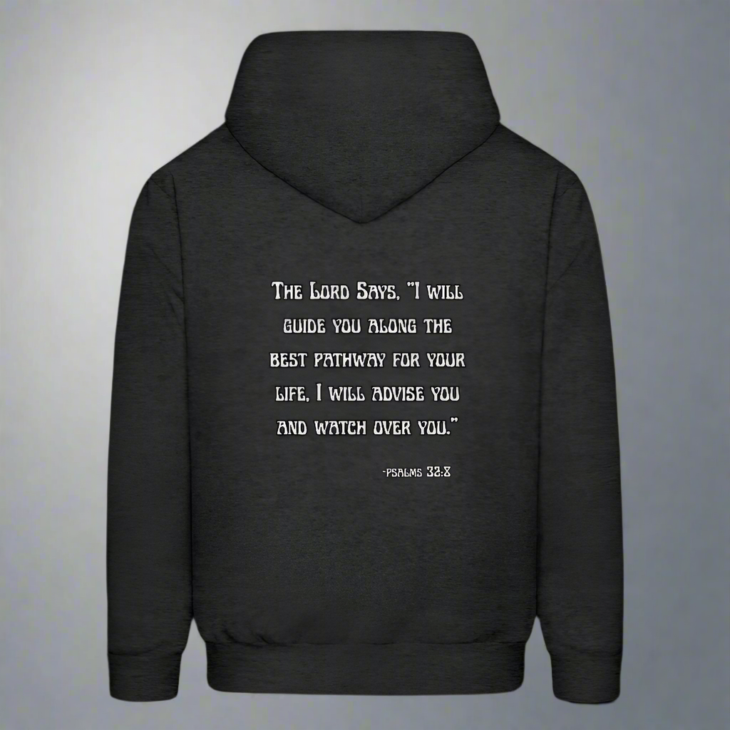 'I will guide you' Charcoal Gray Hoodie Thrive Collection - charcoal grey