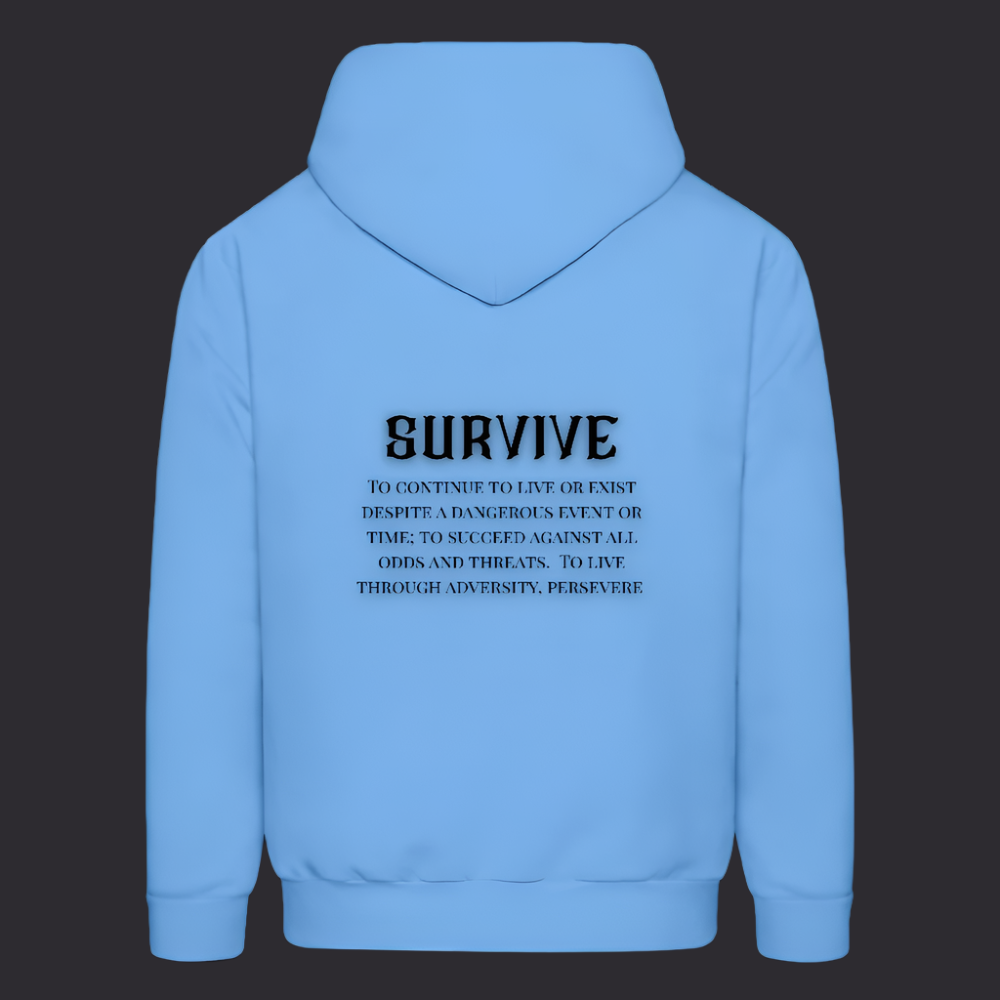 Boyz N The Hoodies Carolina Blue Survive Hoodie - carolina blue
